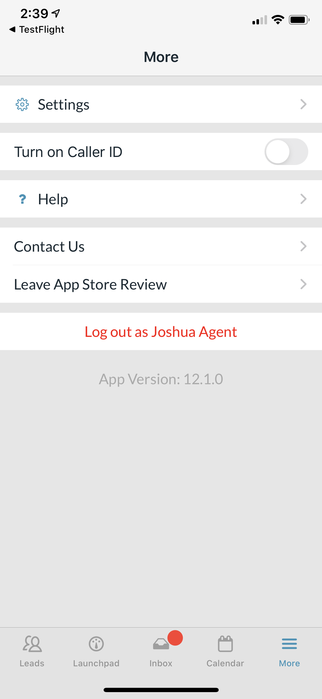 CINC Agent App Caller ID on iPhone