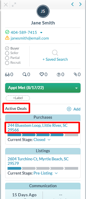 How to Update a Deal and Open A Deal's Details Page