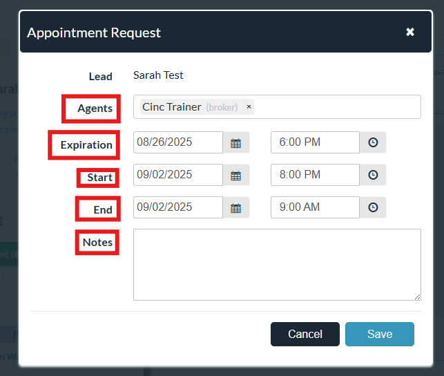 How to Use Appointment Requests