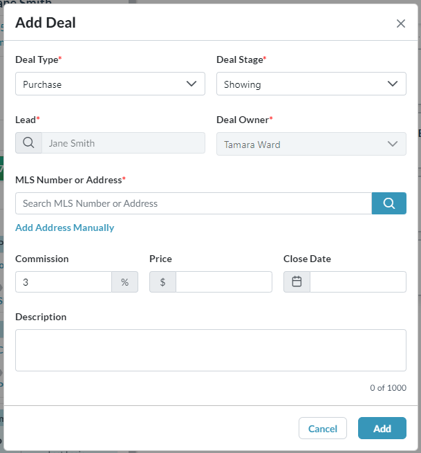 How to Create a New Deal