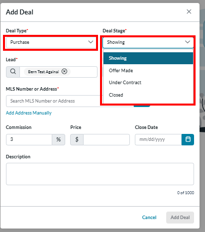 How to Create a New Deal