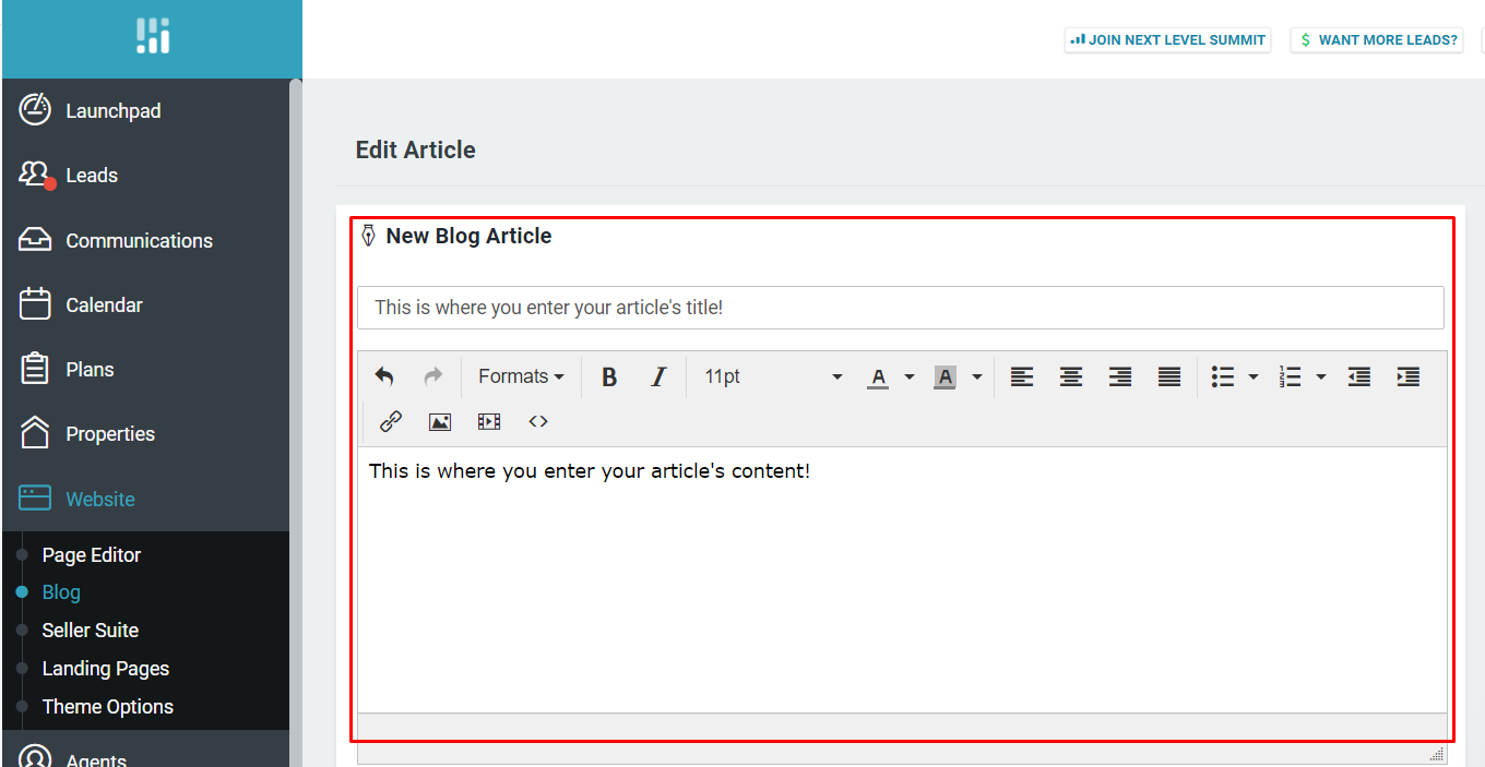 Create and Promote Blog Posts