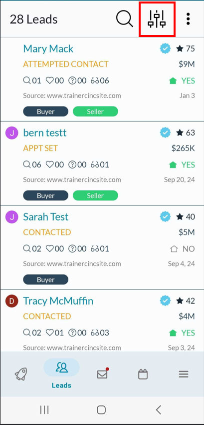 The Agent Launchpad Prospecting Tab