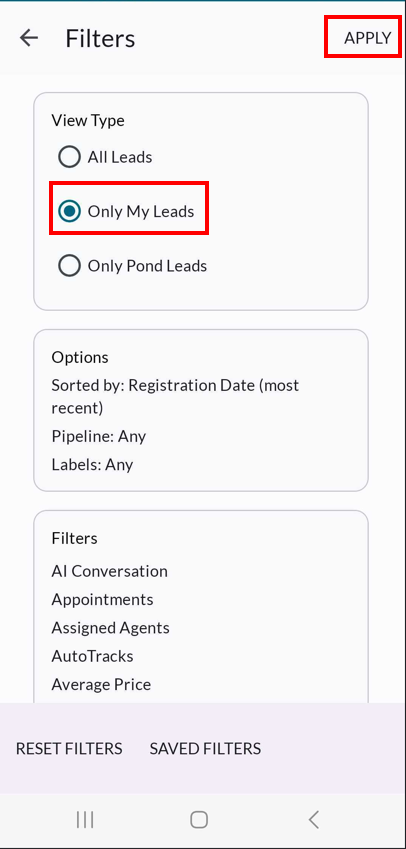 The Agent Launchpad Prospecting Tab