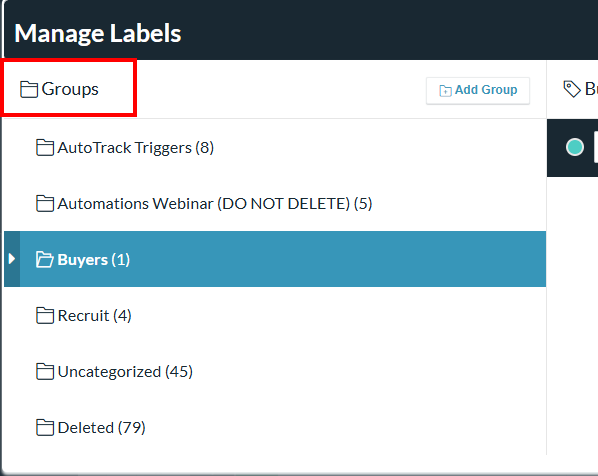 Managing and Using Labels