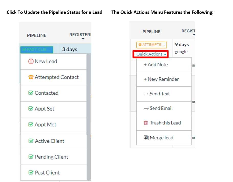 Leads Dashboard Overview